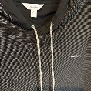 Calvin Klein Black Patterned Hoodie, Size S